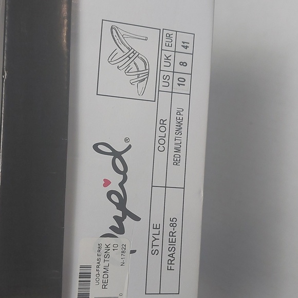 Qupid Multicolor Woman Slip-on Pointed Toe High Heel Shoes Size 10 - Picture 11 of 11